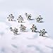 Snowflake Christmas Cartilage Small Stud Earring Crystal Red Green Tiny Mini Dainty Screw Back Earrings Helix Tragus Barbell 18G Fashion Body Piercing Jewelry for Women New Year Holiday Gifts (Silver)