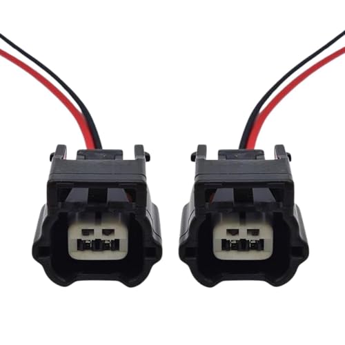 NIYATA 2-Pin ABS Sensor Plug Connector with 15cm Pre-Wired Leads, Replacement Wire Harness Socket for Nissan Qashqai, X-Trail, Juke, Replaces 479004CB2A, 47901-1KA0A