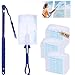 JEDWKFA 50 Pezzi Ricariche per Spolverino, Panni Catturapolvere Ricambi Kit, Piumini Catturapolvere, con 1 Manico + 1 Manici Telescopici, Duster Kit, per Scuola, Ufficio, Casa