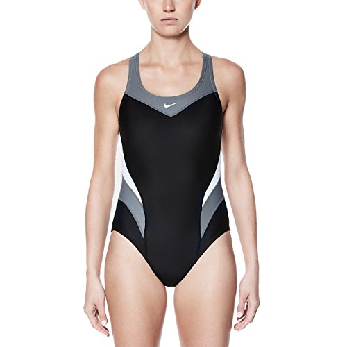 Nike Women's Victory Color Block Power Back Tank Swimsuit - 2015
