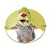 Produktbild Rosennie Baby Mädchen Junge Regenmantel Kinder Raincoats Portable Regenschirm Hut PEVA wasserdichte Mantel Headwear Portable Hände Frei PEVA Regenbekleidung Coats