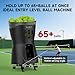 Tennis Ball Machine(17Lbs),PT-MINI Pro Max 5 Hours Battery,65+Ball Capacity for Schools,App&Remote Control,Adjustable Speed,Angle&Frequency for Beginners and Intermediate Players-Black