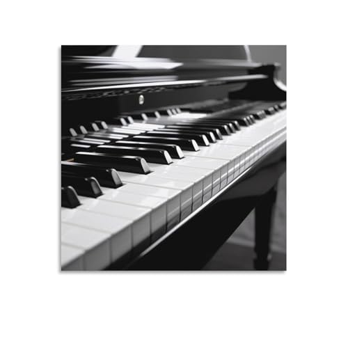 Toile murale abstraite clavier de piano pour créer une ambiance musicale et moderne dans votre salon
