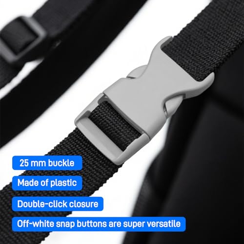 Ztolbriy 4 Stück Steckschnallen 25mm – Klickverschluss für Gurte & Rucksäcke | Hochwertiger Kunststoff – Hitzebeständig & Langlebig | Einfache Reparatur von Outdoor-Ausrüstung