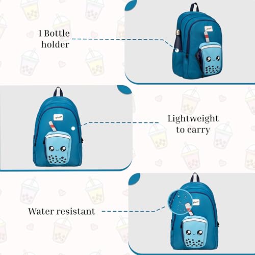 Image of F Gear Cocoa 23L Backpack|Soft Touch|Colourful & attractive theme brings a fun space-inspired look|with two Spacious Compartments,1 Front Pocket & Water Bottle Holder
