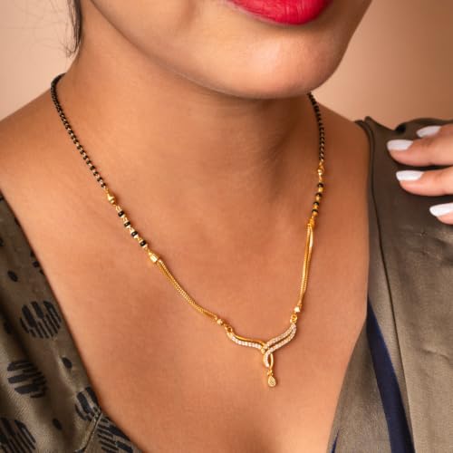 Image of 1 Gram Gold Plated Mangalsutra for Women Stylish Gift for Wife Daily Wear