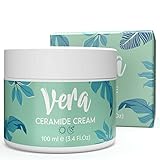 🥰 FÁCIL Y CÓMODO DE USAR: Aplica la crema aloe vera y ceramidas de Vera de manera uniforme en tu rostro después de la limpieza de la mañana, y luego masajea suavemente tu cara. Para obtener los mejores resultados, repite esta rutina de belleza cada mañana y por la noche si es necesario