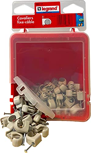 Legrand Multifix LEG98317 Cable Clips Flexible for Cable ø 710 Grey 100 Items, Gray, 10-14mm