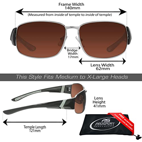 Image of proSPORT Blue Light Blocking Sunglasses - HD Copper Amber Metal Aviator Reduce Eye Strain Better Sleep