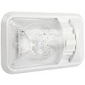 cciyu 12V Led RV Ceiling Dome Light Single Dome 300LM RV Interior Lighting Fixtures with Switch for Trailer Camper(Natural White 4000-4500K)