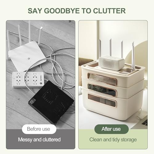 Cache-routeur Wi-Fi vert : boîte de rangement pour salon - 5