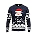 Produktbild JAP Santa Let It Snow - Lustiger Hässlicher Weihnachtspullover Für Damen und Herren Ugly Christmas Sweater - M