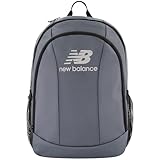 New Balance Laptop Backpack, Travel Computer Bag for Men and Women, Grey, 19 Inch
