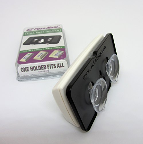 EZ Pass-Mate Black - Toll Pass Holder for E-ZPass Mini & Flex, I Pass New and Old & FasTrak Flex CAV. Holder only. Fits Boxes Shown in Pictures. Patent Pending &. Made in USA.