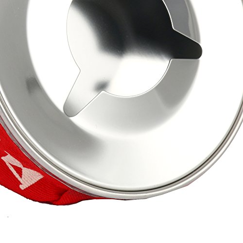 Pouf en acier inoxydable de haute qualité coupe-vent rouge