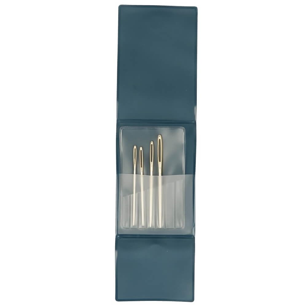 Tulip Tapestry Needle, Blunt tip, Thick Shaft, Silver and Gold Finish, 1 piece