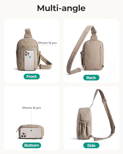 Image of BAGSMART Small Crossbody Bags for Women, Puffer Sling Bag Fanny Packs, Purses Hobo Handbag for Daily Travel Hiking