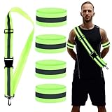 Verstellbare und bequeme Passform: Mit der verstellbaren Schnalle am Reflektorgürtel können Sie die Passform für maximalen Komfort individuell anpassen. Der Umfang des Gürtels ist von 82 cm (32 Zoll) bis 158 cm (62 Zoll) verstellbar, und das Reflektorarmband misst 35 x 4 cm (13,8 x 1,57 Zoll), was für die meisten Körpergrößen geeignet ist. Das flexible Design gewährleistet eine bequeme Passform bei jeder Aktivität.