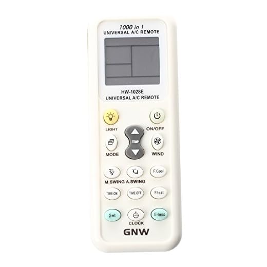 SODIAL(R) Aire Acondicionado de Control Remoto Mando a Distancia-Pantalla LCD Universal A/C Mando a Distancia para el Aire Acondicionado de K-1028E