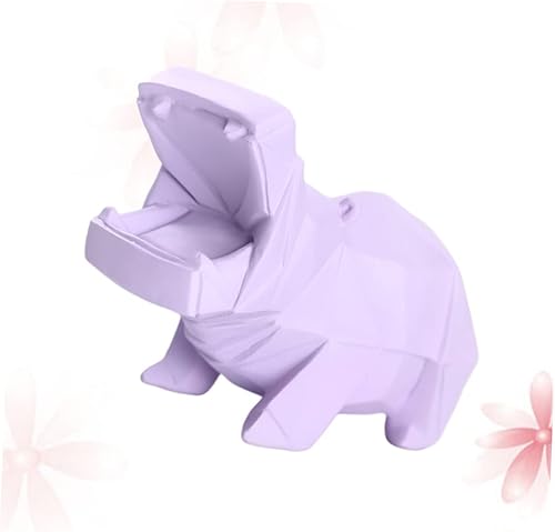 Miniatura 3 de HONMEET Alcancias para adultos, hucha para niños, hucha para niños, hipopótamo, moneda, zoológico, figuritas de animales, manualidades para adultos,