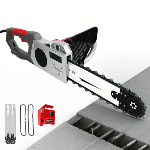 Tronçonneuse Électrique 5800W/6500W - Modes de Coupe à Sec & Humide, Profondeur de Coupe Max 35/48cm, Faible Rebond et Légère, Moteur 6000 tr/min pour...