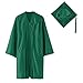 Boys Girls Graduation Clothing Sets Zipper Up Long Sleeve Gown Cap Tassel Sets with Pockets School Grad Attire for Kids 2-12Y