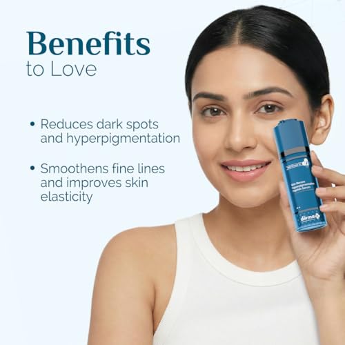 Image of The Derma Co Skin Renew Hyperpigmentation Peptide Serum - 30ml | Reduces Dark Spots | Evens Skin Tone | Brightens Skin | Smoothens Fine Lines