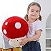 WeBingo Mushroom Plush Pillow, 12 Inch Cute Large Mushroom Decor Stuffed Animal Plushies Stuffy for Girl Boy Kid Adult, Giant Big Jumbo Soft Toy Gift for Birthday Christmas Valentine's Day