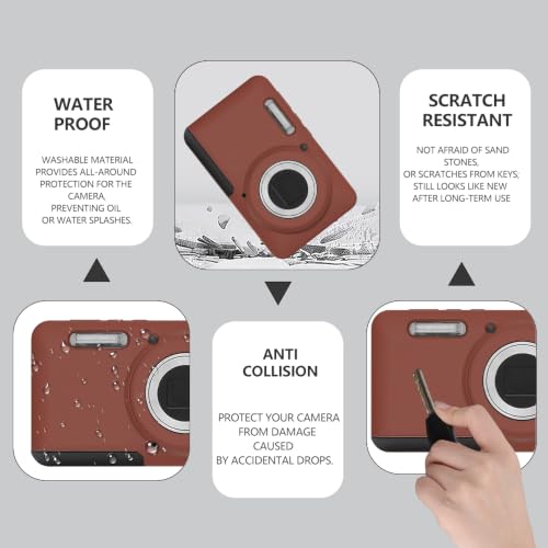 Funda silicona para KODAK PIXPRO FZ55 color marrón miniatura 3