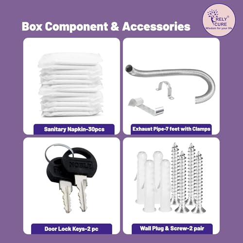 Image of BY VP Industries (Push Button Operated | Capacity-50 Pads) Sanitary Vending Machine | Dispenses Napkins Free of Cost with a Simple Push-Button Operation