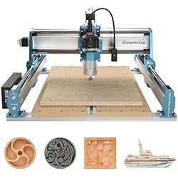 SainSmart Genmitsu 4040-PRO MAX CNC Router, 710W Trimmer & Linear Rail Driven, Work Area 410 x 405 x 77mm, for Wood Metal Acrylic Cutting Milling, GRBL Control