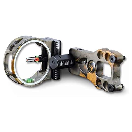 3 Pin Bow Sight - Fiber, Brass Pin, Aluminum Machined - Right and Left Handed