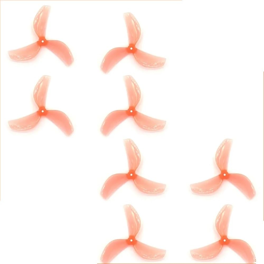 Hélices PC 45mm 1.5mm rose pour drone FPV tripale 8 pièces - 2