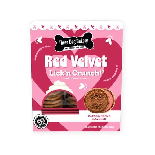 Three Dog Bakery Red Velvet Valentine's Day Lick'n...