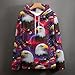 FOSKERV Women's Hoodie Sweatshirt, Comfy Windproof Hoodie with Pocket, Bald Eagle American Flag, Unisex Pullover Hoodies Tops for Formal Casual, (XL)