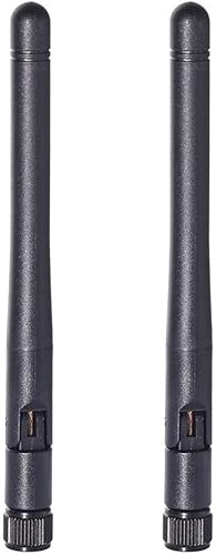 Miniatura 55 de Bingfu Dual Band WiFi 2.4GHz 5GHz 5.8GHz 3dBi MIMO RP-SMA Macho Antena Bluetooth (paquete de 2) para PC Computadora WiFi Router Tarjeta de red