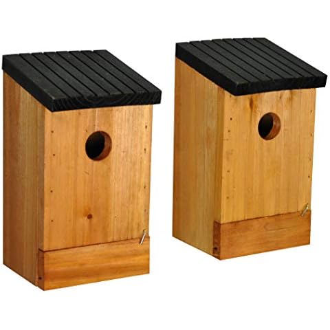 Traditional Wooden Birdhouse Pack of 2 Cover