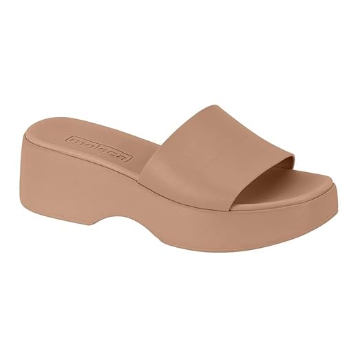 Sandália Tamanco Feminino Moleca Plataforma Anabela Confortavel e Leve