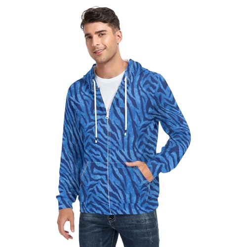 Laprad Men's Full Zip Hoodie Fleece Sweatshirt Long Sleeve Casual Coat2