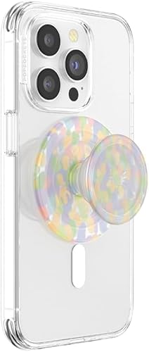 PopSockets Japan - �|�b�v�\�P�b�c �W���p�� PopGrip MagSafe Rainbow Glass ���C���{�[�O���X �A�_�v�^�[�����O�t�� ���C�����X�[�d�Ή� ���E���h�|�b�v�O���b�v �X�}�z�O���b�v&�X�^���h