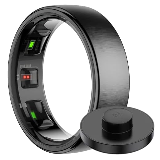 BLAUPUNKT Smart Ring Pro V3 | kein ABO | höchster Datenschutz | Keine Cloudanmeldung | Schritte, Schlaf, Puls, Temperatur, SpO2, CKal., HRV, Sport | IP68 | Android und iOS App | Schwarz | Größe 8