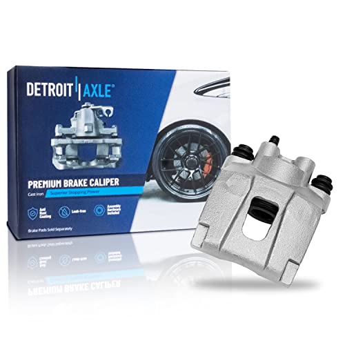 Image of Detroit Axle - Rear Brake Kit for 2002-2010 Ford Explorer Mercury Mountaineer, 2007-2010 Explorer Sport Trac, Drilled & Slotted Disc Brake Rotors Brake Caliper Replacement