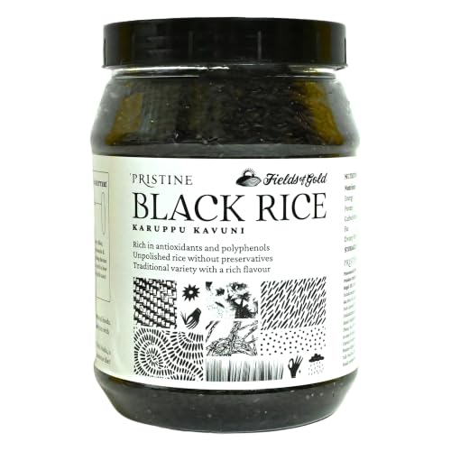 Image of PRISTINE Fields of Gold Black Rice Jar, 1 kg