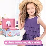 Jewelkeeper Girl's Musical Jewelry Storage Box with Spinning Owls, Woodland Design, Twinkle Twinkle Little Star Tune