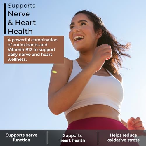 Image of Health Veda Organics R-Alpha Lipoic Acid 300 mg with Vitamin B12, Trans-Resveratrol & Lycopene | High Absorption ALA for Blood Sugar, Nerve & Heart Health Support | 60 Veg Capsules