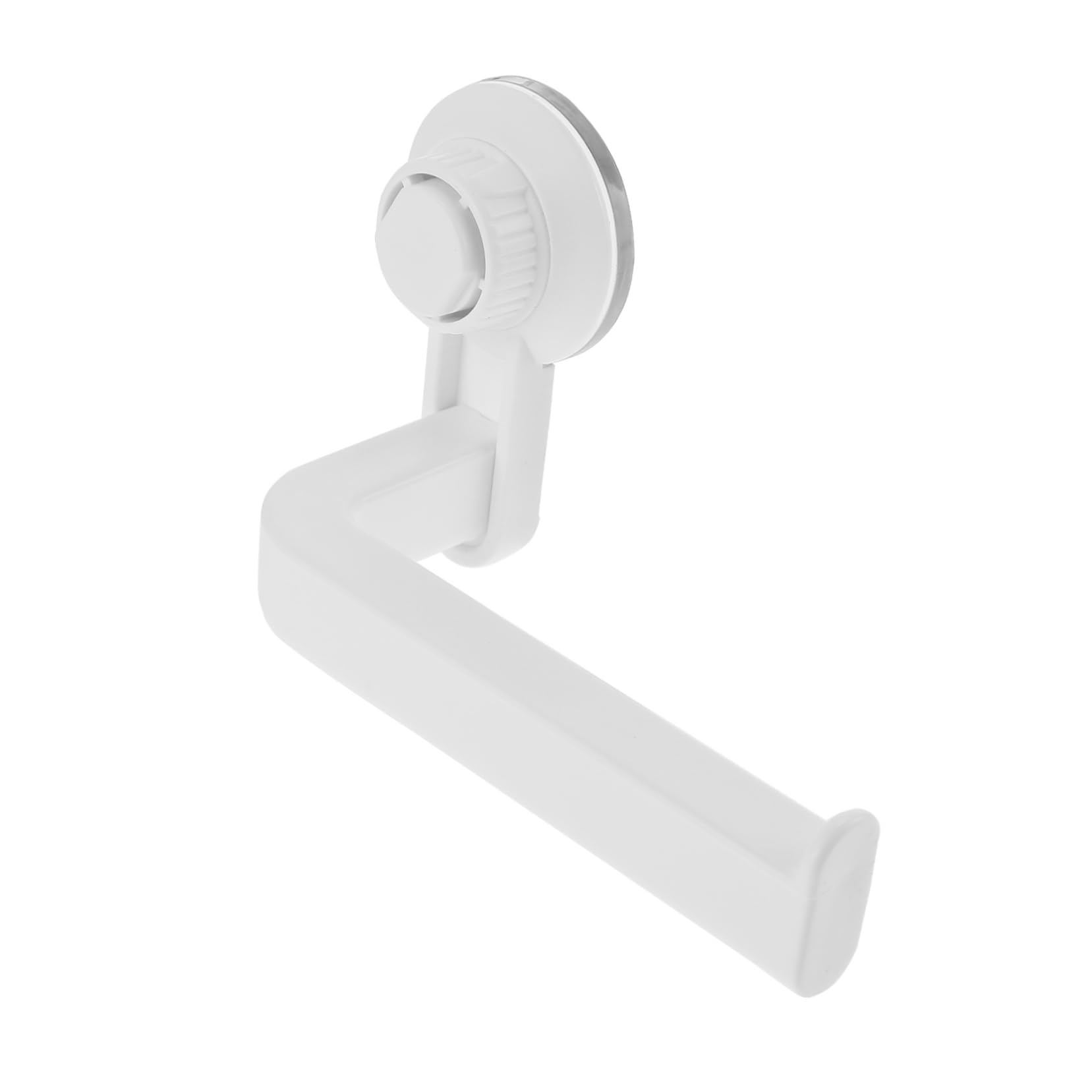 Operitacx Porta Rotolo Carta Igienica Nero in Abs per Bagno Moderno senza Forare Parete, Design Semplice, Salvaspazio e Facile da Pulire, per Bagno di Casa e Hotel