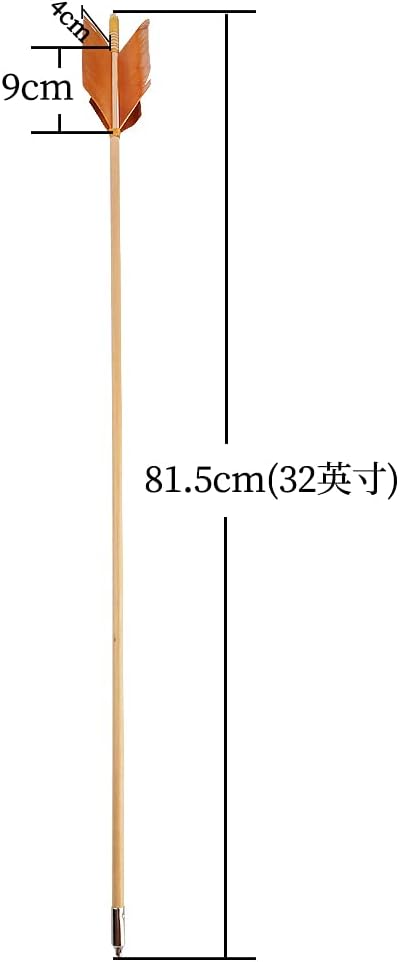 Flu-Flu Arrows Traditional Wooden Arrows Archery Hunting Arrows Target 4 Natural Feathers Fletching for Recurve Bow Longbow Practice Targeting Hunting 6 Pack