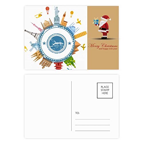 Cartes postales World Earth Landmark en lot de 20 pour correspondance et collection