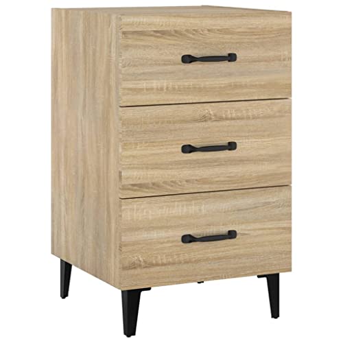 Preisvergleich Produktbild vidaXL Nachttisch Sonoma-Eiche 40x40x66 cm Holzwerkstoff