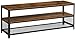 Produktbild VASAGLE Fernsehtisch für Fernseher bis zu 60 Zoll, großer TV-Schrank, Konsole, Wohnzimmertisch, Kaffeetisch mit Metallgestell, Schlafzimmer, Wohnzimmer, Vintage, Dunkelbraun LTV50BX, 140 x 40 x 52 cm
